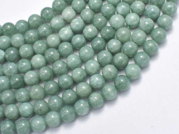 Malaysia Jade Beads- Burma Jade Color, 8mm (8.4mm) Round-BeadBasic