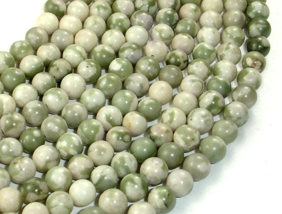 Peace Jade Beads, Round, 6mm-BeadBasic