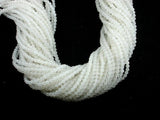 White Jade Beads, Round, 4mm (4.7mm), 15 Inch-BeadBasic