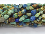 Natural Azurite, 5x7mm Nugget Beads, 15.5 Inch-BeadBasic