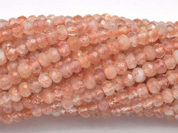 Sunstone Beads, 2x3mmmm Micro Faceted Rondelle-BeadBasic