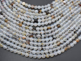Agate Beads, 6mm (6.3mm) Round Beads, 14.5 Inch-BeadBasic