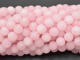 Matte Rose Quartz Beads, 8mm Round beads-BeadBasic