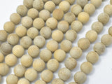 Matte Silkwood Beads, 8mm Round Beads-BeadBasic
