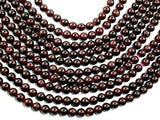 Red Garnet Beads, 6mm Round Beads-BeadBasic
