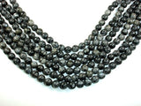 Black Labradorite Beads, Round, 10mm, 15.5 Inch-BeadBasic