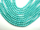 Howlite Turquoise Beads, Round, 8mm-BeadBasic