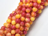 Jade - Yellow & Orange, 8mm Round-BeadBasic