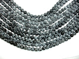 Matte Snowflake Obsidian, 8mm, Round Beads-BeadBasic
