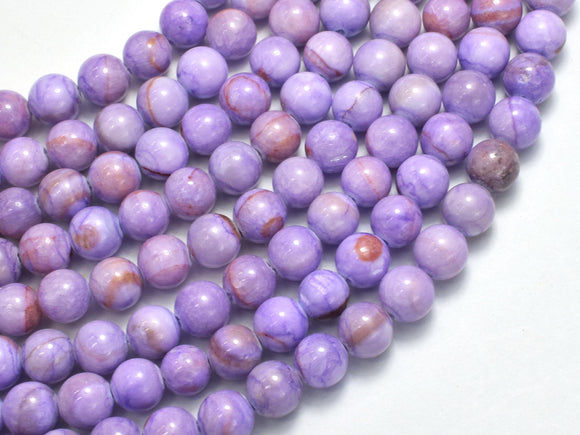 Jade - Purple, 8mm Round-BeadBasic