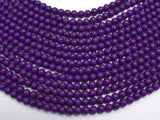 Purple Howlite, 6mm Round Beads-BeadBasic