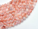 Jade - Peach White 8mm Round-BeadBasic