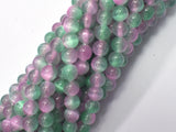 Selenite - Green & Purple, 6mm (6.5mm)-BeadBasic