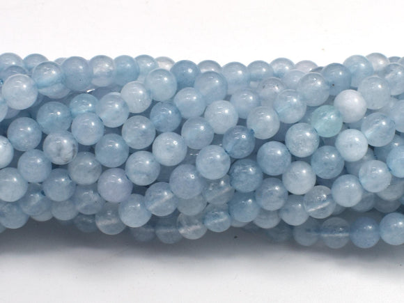 Jade - Aquamarine, 4mm (4.5mm), Round-BeadBasic