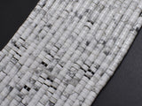 White Howlite, 2x4mm, Heishi Disc-BeadBasic