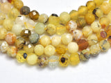 Yellow Opal 4mm Micro Faceted Round-BeadBasic