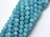 Matte Jade - Blue, 6mm Round-BeadBasic