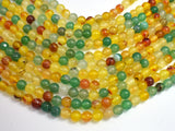 Rainbow Agate Beads, Round, 8mm, 15.5 Inch-BeadBasic