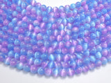 Selenite - Purple & Blue, 8mm (8.5mm) Round-BeadBasic