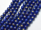 Mashan Jade - Lapis Blue, 8mm (8.5mm) Round-BeadBasic