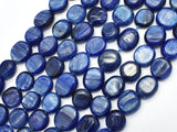 Blue Kyanite Approx. 9x11mm Irregular Oval Beads-BeadBasic