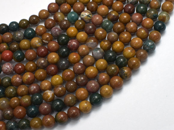 Ocean Jasper, 6mm (6.7mm), Round-BeadBasic
