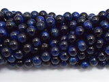 Tiger Eye-Blue 8mm Round Beads-BeadBasic