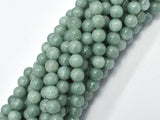 Malaysia Jade Beads- Burma Jade Color, 8mm (8.4mm) Round-BeadBasic