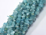 Aquamarine, 4-10mm Chips Beads, 32 Inch-BeadBasic