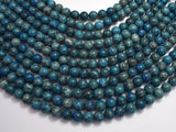 Gray Picture Jasper - Blue, 8mm (8.5mm)-BeadBasic