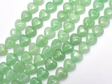 Green Aventurine 10mm Heart Beads, 15.5 Inch-BeadBasic