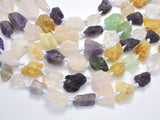 Raw Rough Citrine, Fluorite, Clear Quartz, Amethyst, Rose Quartz-BeadBasic