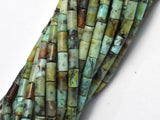 Africa Turquoise, Approx. 2x4mm, Tube Beads-BeadBasic