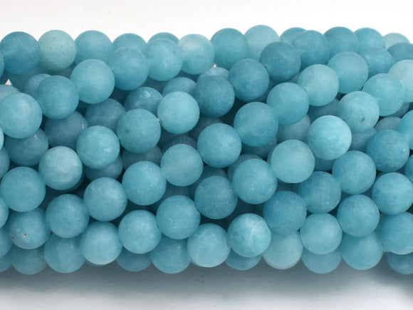 Matte Jade - Blue, 6mm Round-BeadBasic