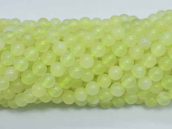 New Jade Beads, 6mm Round Green Beads-BeadBasic