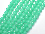 Jade - Green 8mm Round Beads-BeadBasic