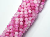 Jade - Pink & White, 6mm Round-BeadBasic