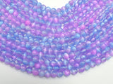 Selenite - Purple & Blue, 6mm (6.5mm) Round-BeadBasic