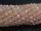 Selenite - Peach & Yellow, 6mm (6.5mm)-BeadBasic