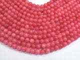 Jade Beads-Pink, 8mm Round Beads-BeadBasic