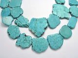Howlite Turquoise, Free Form Beads