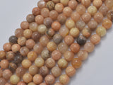 Sunstone, 8mm, Round, 15 Inch-BeadBasic