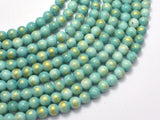 Mashan Jade - Green & Blue, 6mm (6.5mm) Round-BeadBasic