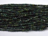 Moss Agate Beads, 4mm (4.5mm) Round Beads-BeadBasic