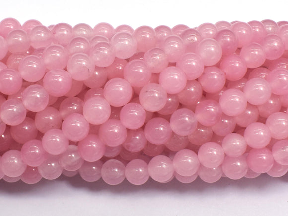 Jade - Pink, 6mm (6.5mm) Round