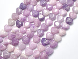 Lepidolite 8mm Heart Beads, 15 Inch-BeadBasic