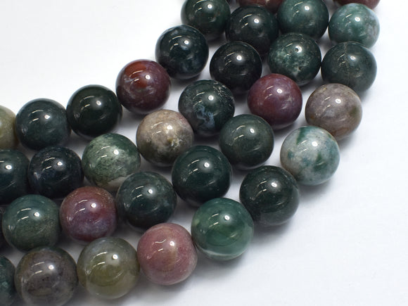 Indian Agate Beads, Fancy Jasper Beads, 14mm Round-BeadBasic