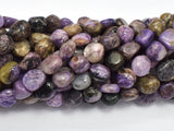 Genuine Charoite, Approx. 9-12mm Nugget Beads-BeadBasic