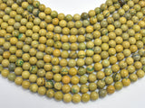 Green Muscovite 8mm Round Beads, 15 Inch-BeadBasic