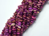 Impression Jasper-Purple, 5-10mm Pebble Chips Beads, 33 Inch-BeadBasic